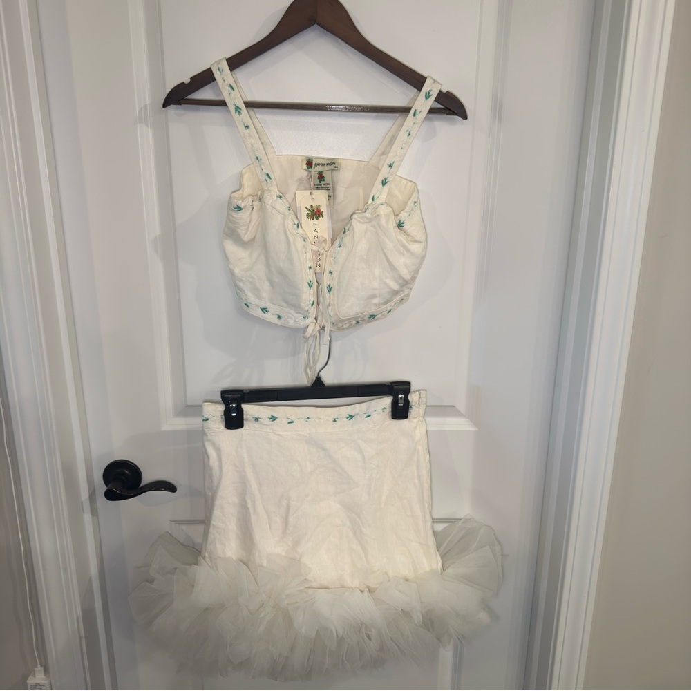 Fanm Mon Fol Skirt Set in Ivory - Picture 7 of 14